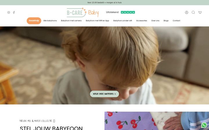 Screenshot of b-carebaby.nl
