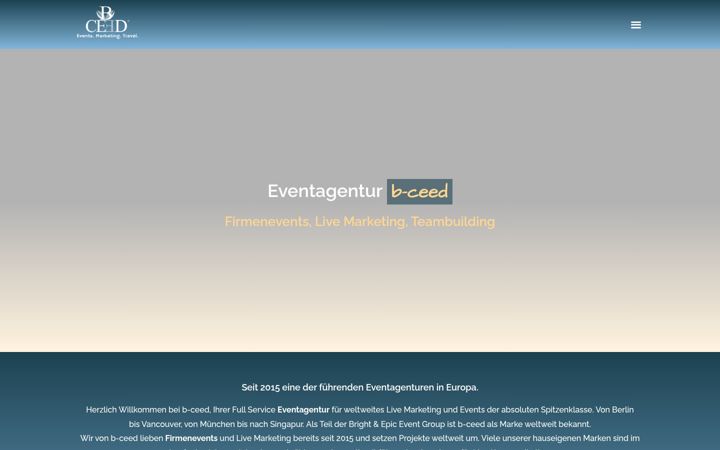 Screenshot of b-ceed.de