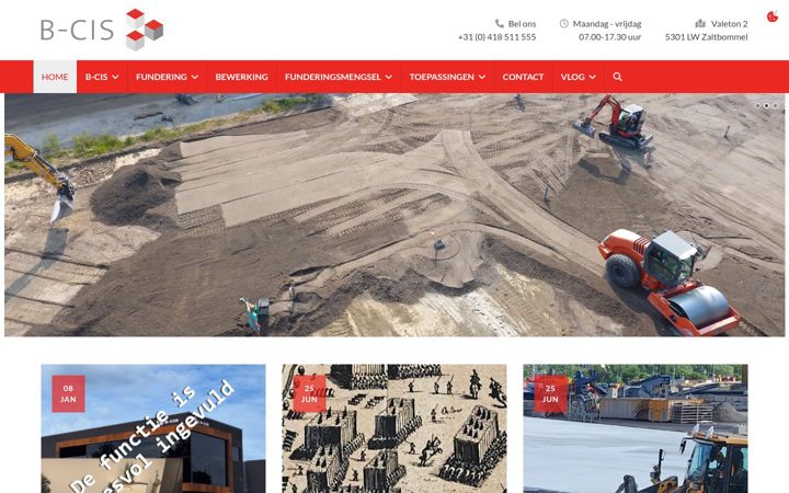 Screenshot of b-cis.nl