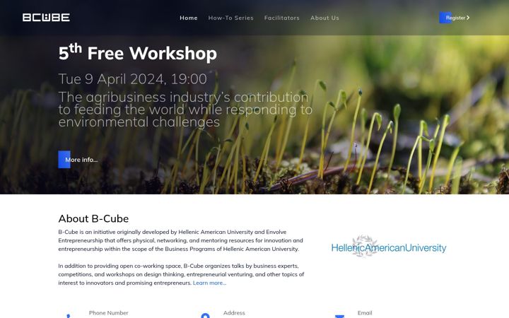 Screenshot of b-cube.gr