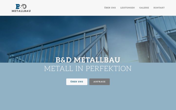 Screenshot of b-d-metallbau.de