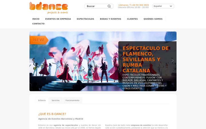 Screenshot of b-dance.com