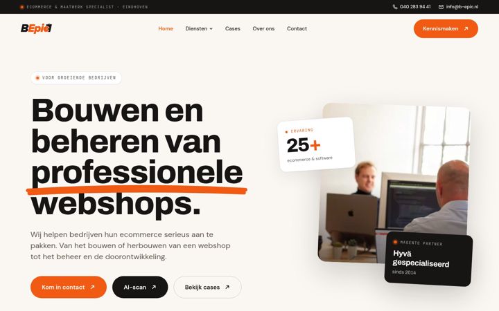 Screenshot of b-epic.nl