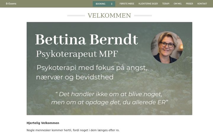 Screenshot of b-essens.dk