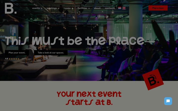 Screenshot of b-events.amsterdam