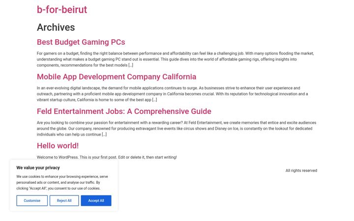 Screenshot of b-for-beirut.com