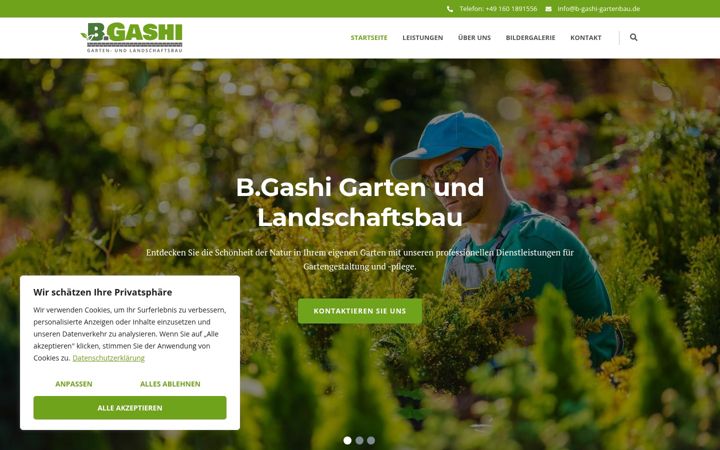 Ekrano kopija b-gashi-gartenbau.de