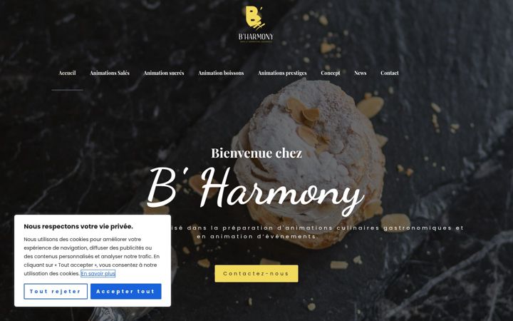 Skærmbillede af b-harmony.fr