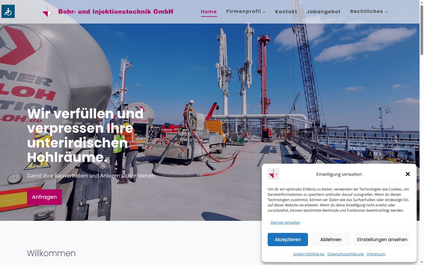 Sutikimo reklamjuostės, rodytos prieš bet kokią sąveiką, ekrano kopija