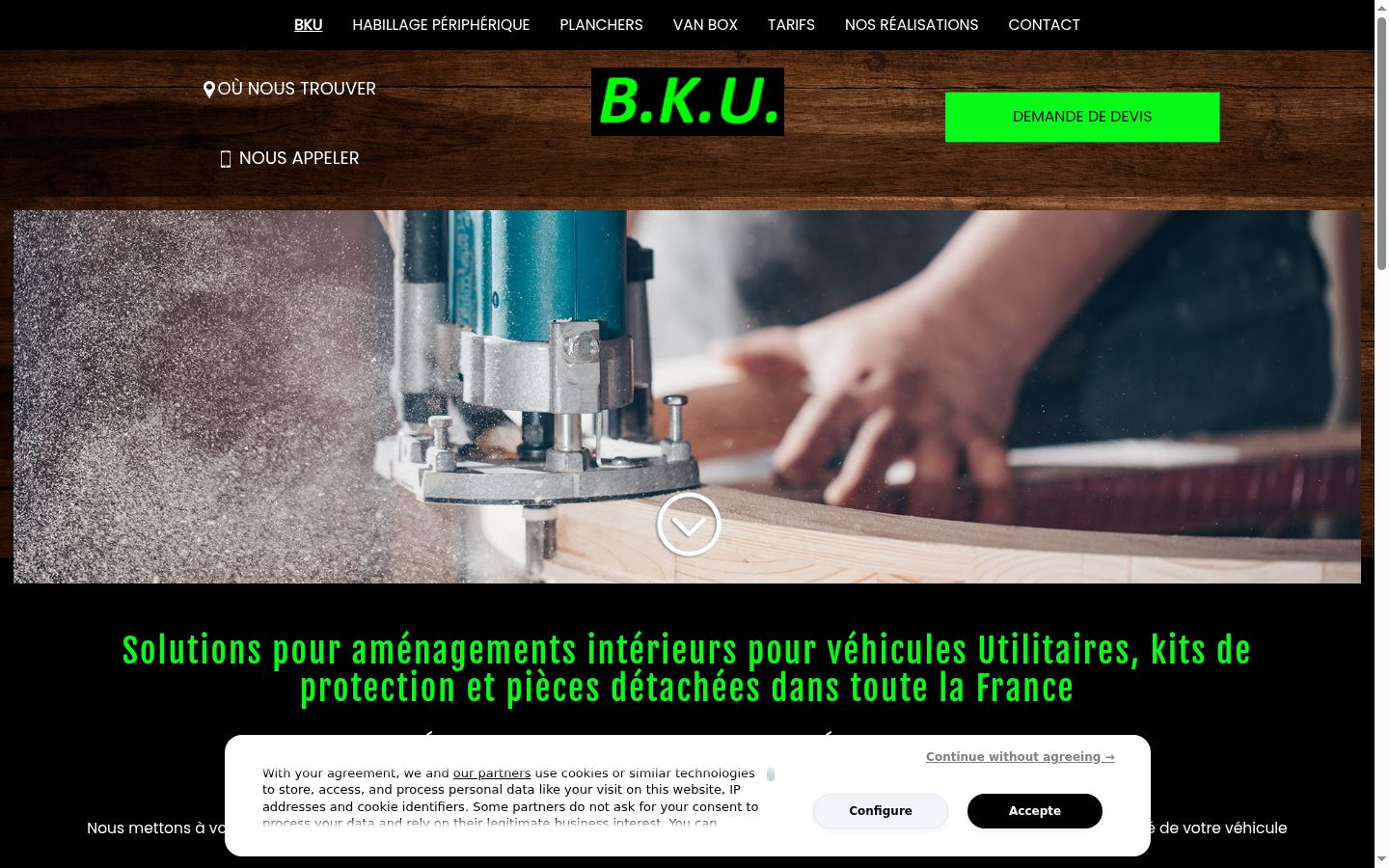 Screenshot tal-banner tal-kunsens muri qabel kwalunkwe interazzjoni