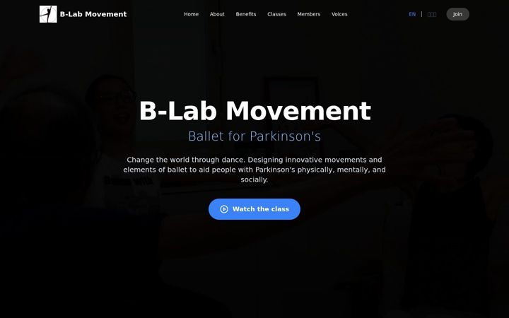 Screenshot of b-labmovement.org
