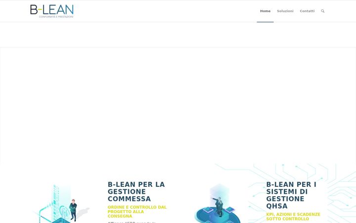 Screenshot of b-lean.eu