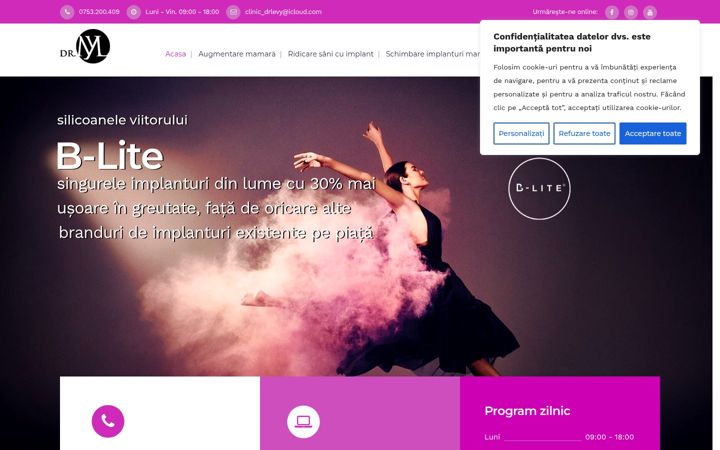 Screenshot of b-lite.ro