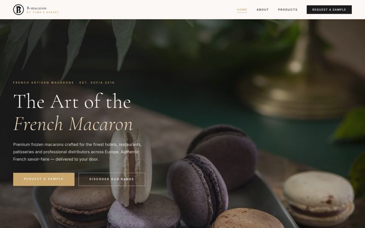 Screenshot of b-macaron.com