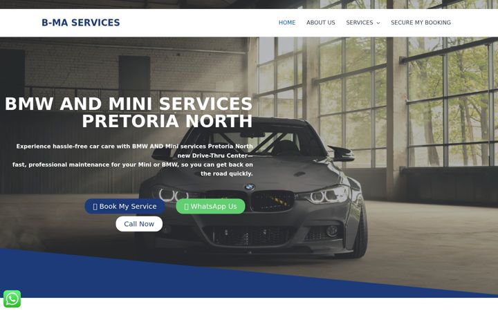 Screenshot of b-maservices.co.za