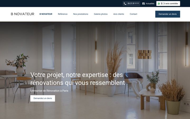 Screenshot of b-novateur.fr