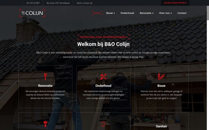 Capture d'écran de b-o-colijn.nl