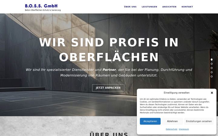 Screenshot of b-o-s-s-gmbh.de