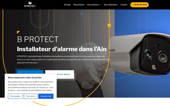 Skärmbild av b-protect-solutions.fr