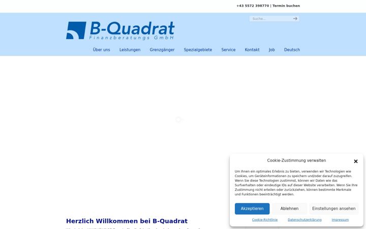 Screenshot of b-quadrat.at