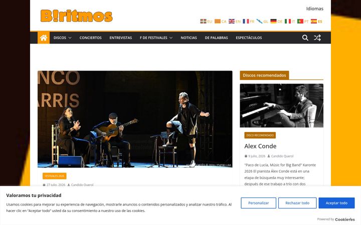 Screenshot of b-ritmos.com
