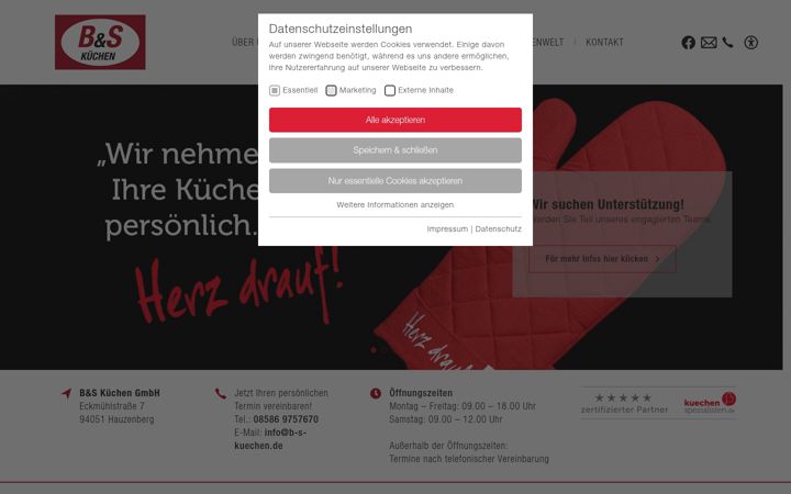 Screenshot of b-s-kuechen.de