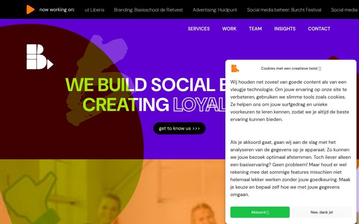 Screenshot of b-social.nl