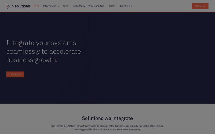 Snímek obrazovky b-solutions.io