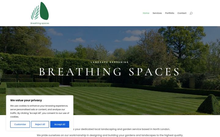 Screenshot of b-spaces.co.uk