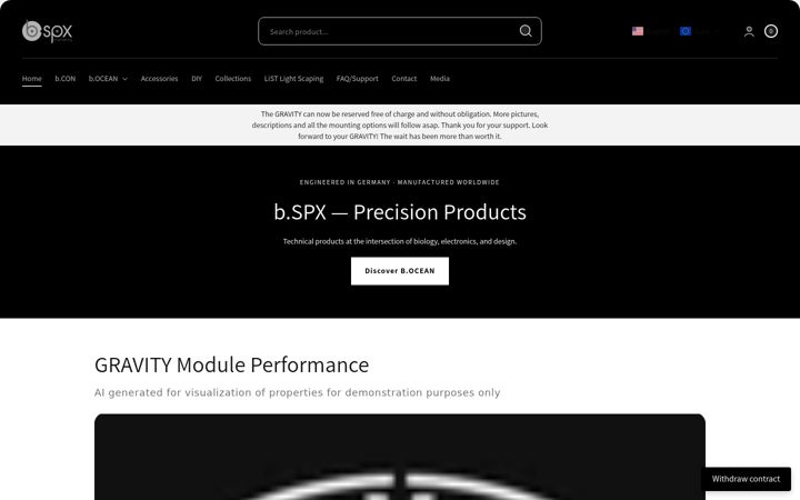 Screenshot of b-spx.com
