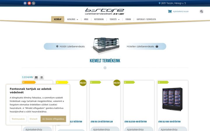 Screenshot of b-store.hu