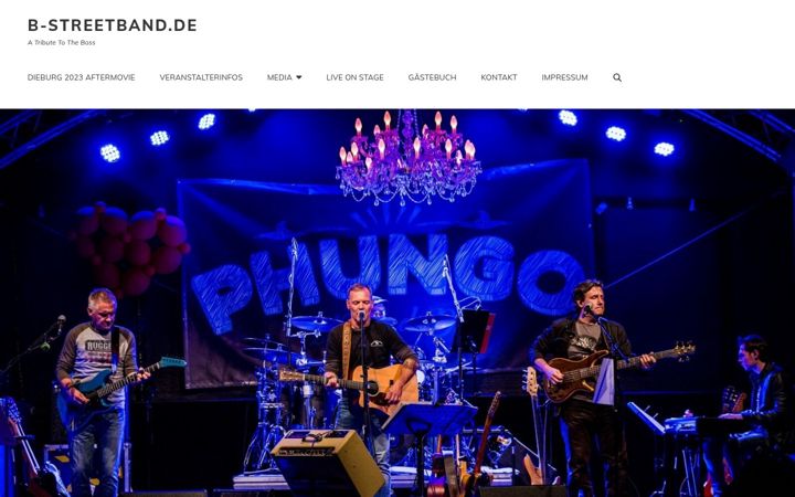 Screenshot of b-streetband.de