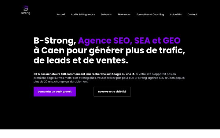 Screenshot of b-strong.fr