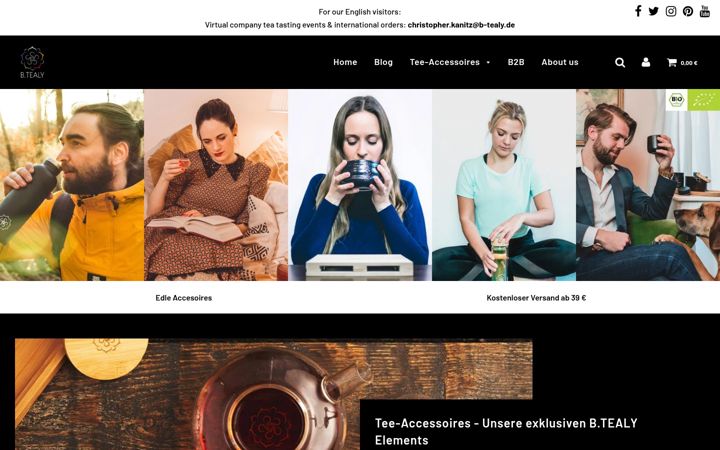 Screenshot of b-tealy.de