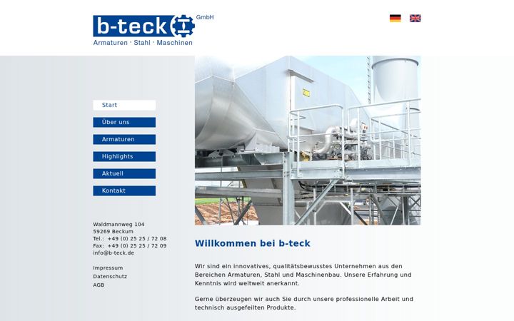 Screenshot of b-teck.de