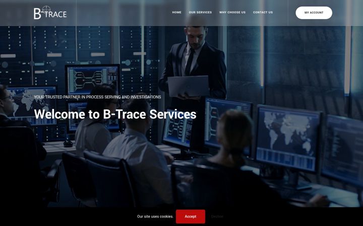 Екранна снимка на b-trace.net