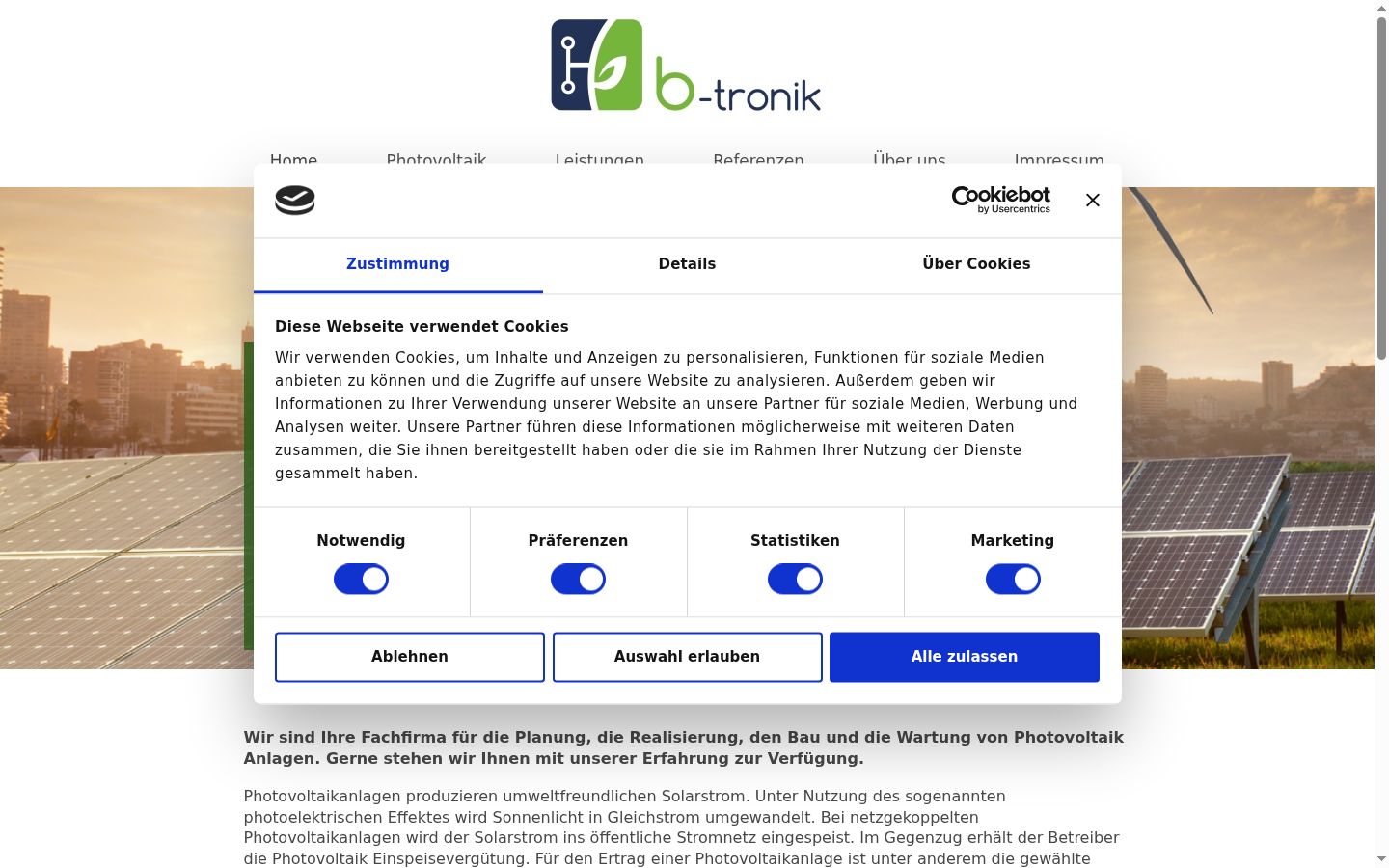 Screenshot tal-banner tal-kunsens muri qabel kwalunkwe interazzjoni