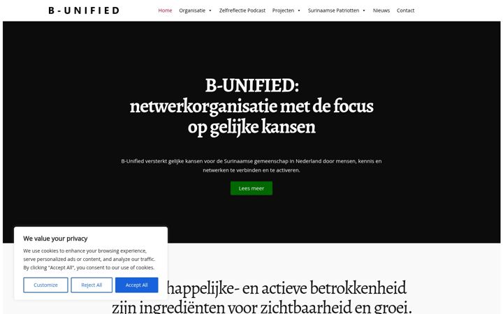Capture d'écran de b-unified.nl