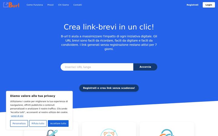 Screenshot of b-url.it