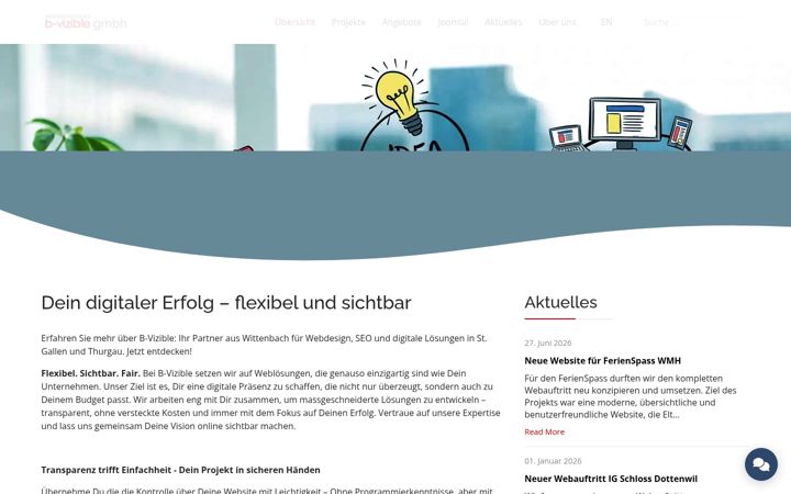Screenshot of b-vizible.ch