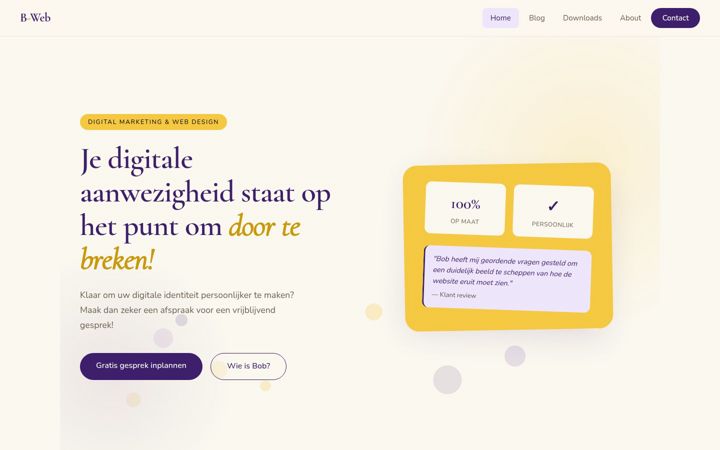Screenshot of b-web.be