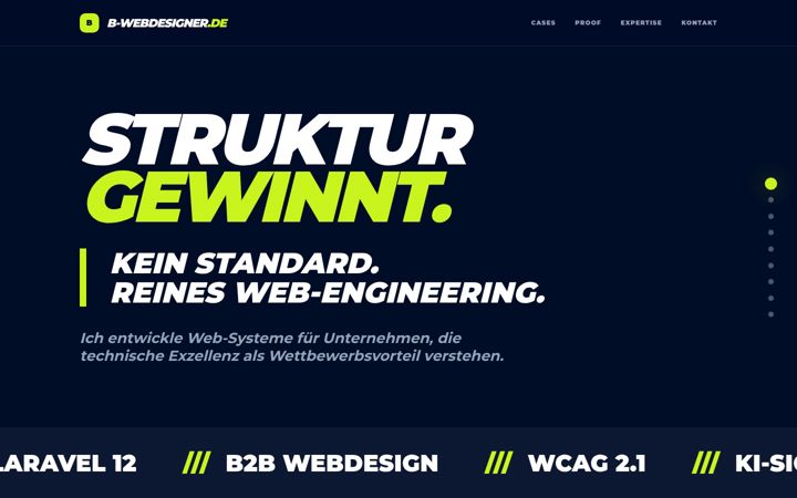 Ekrānuzņēmums no b-webdesigner.de