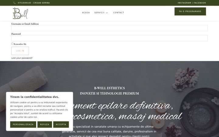 Screenshot of b-well.firm.ro