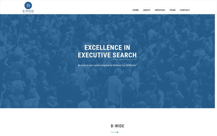 Screenshot of b-wide.be