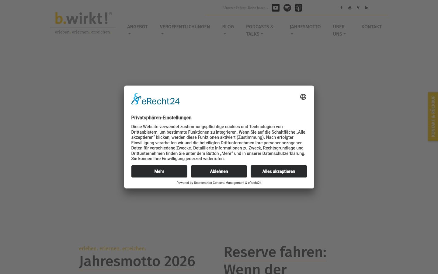 Screenshot tal-banner tal-kunsens muri qabel kwalunkwe interazzjoni