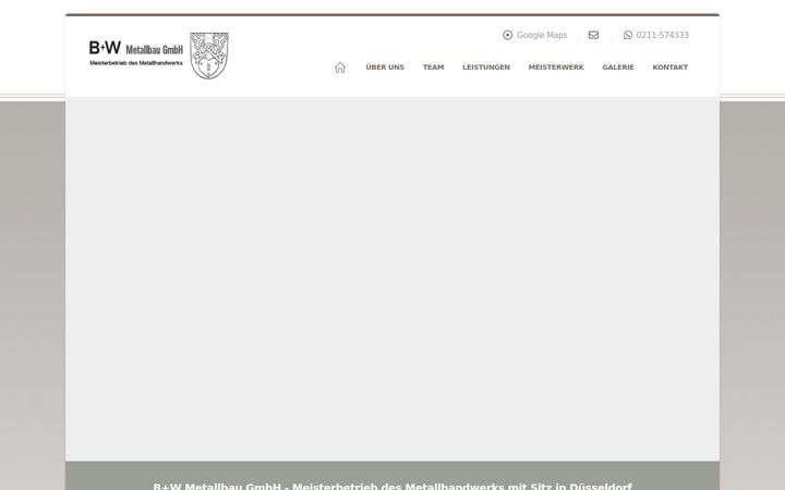 Screenshot of b-wmetallbaugmbh.de