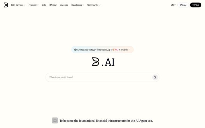 Screenshot of b.ai