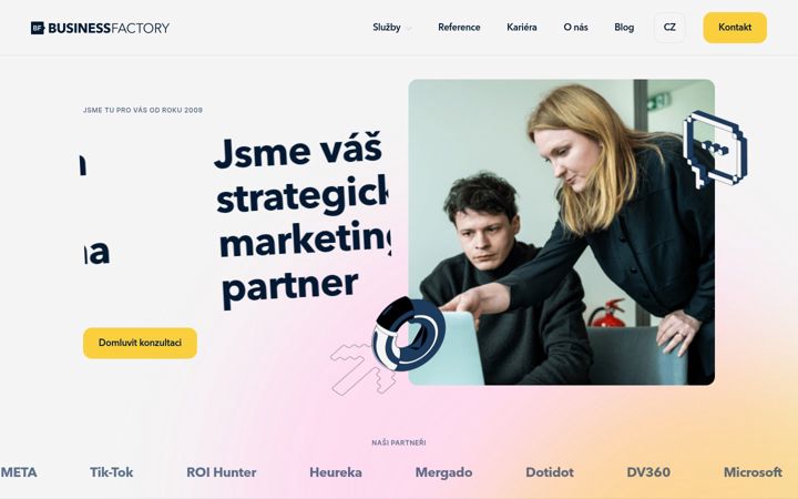 Screenshot of b.cz
