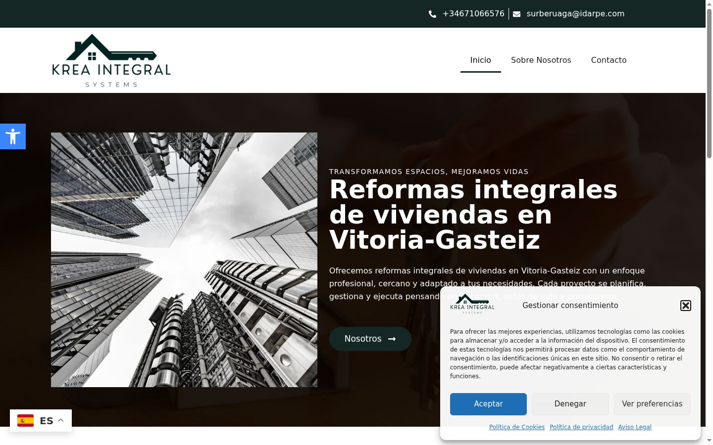 Screenshot tal-banner tal-kunsens muri qabel kwalunkwe interazzjoni