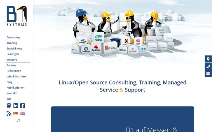 Screenshot of b1-systems.de